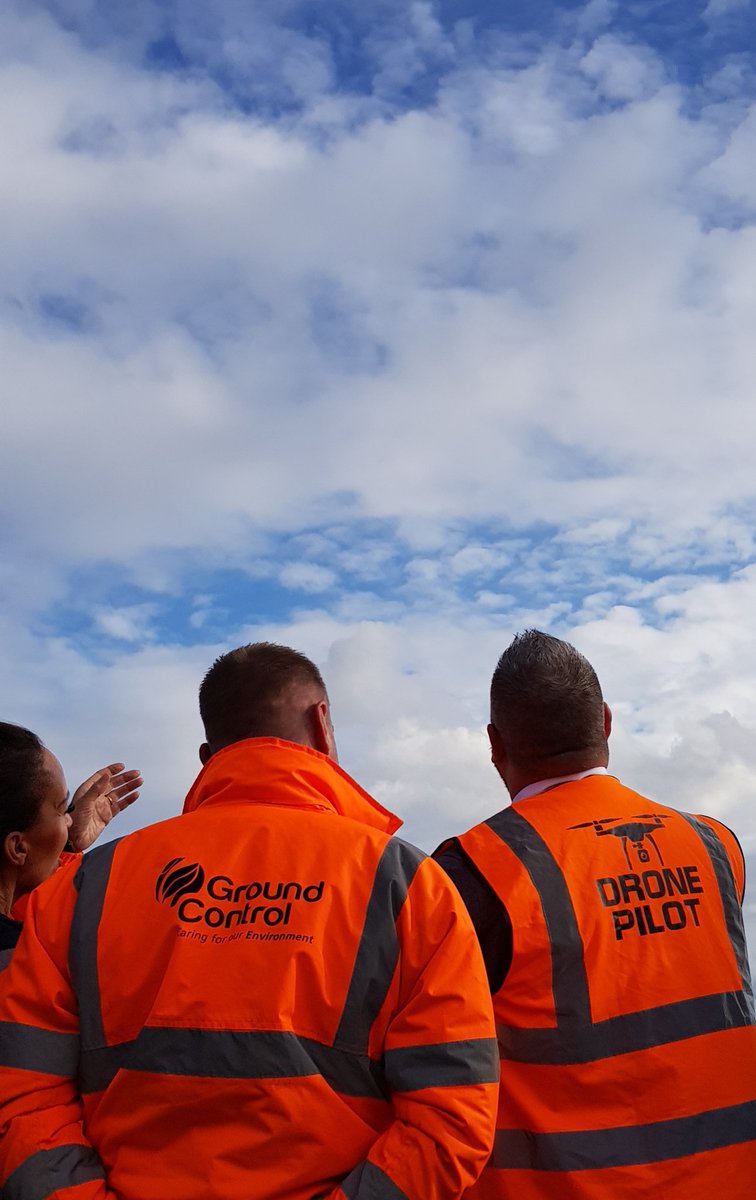 GrahamBirdGC's tweet photo. Can you spot the drone? Showing clients how we can use our fleet of Drone's to assist with #invasivespecies surveys and #arb surveys during #biodiversity day. @GroundControlGC @GC_Arb @GCDesignGC https://t.co/dq9DdqV8DK