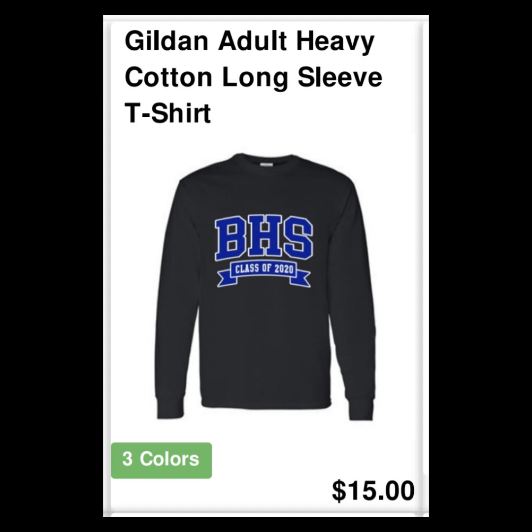 bhs2020's tweet photo. Order your Class of 2020 Sweats before Nov. 10th! https://t.co/nnv6crsmVG https://t.co/T8yN7hwlcj
