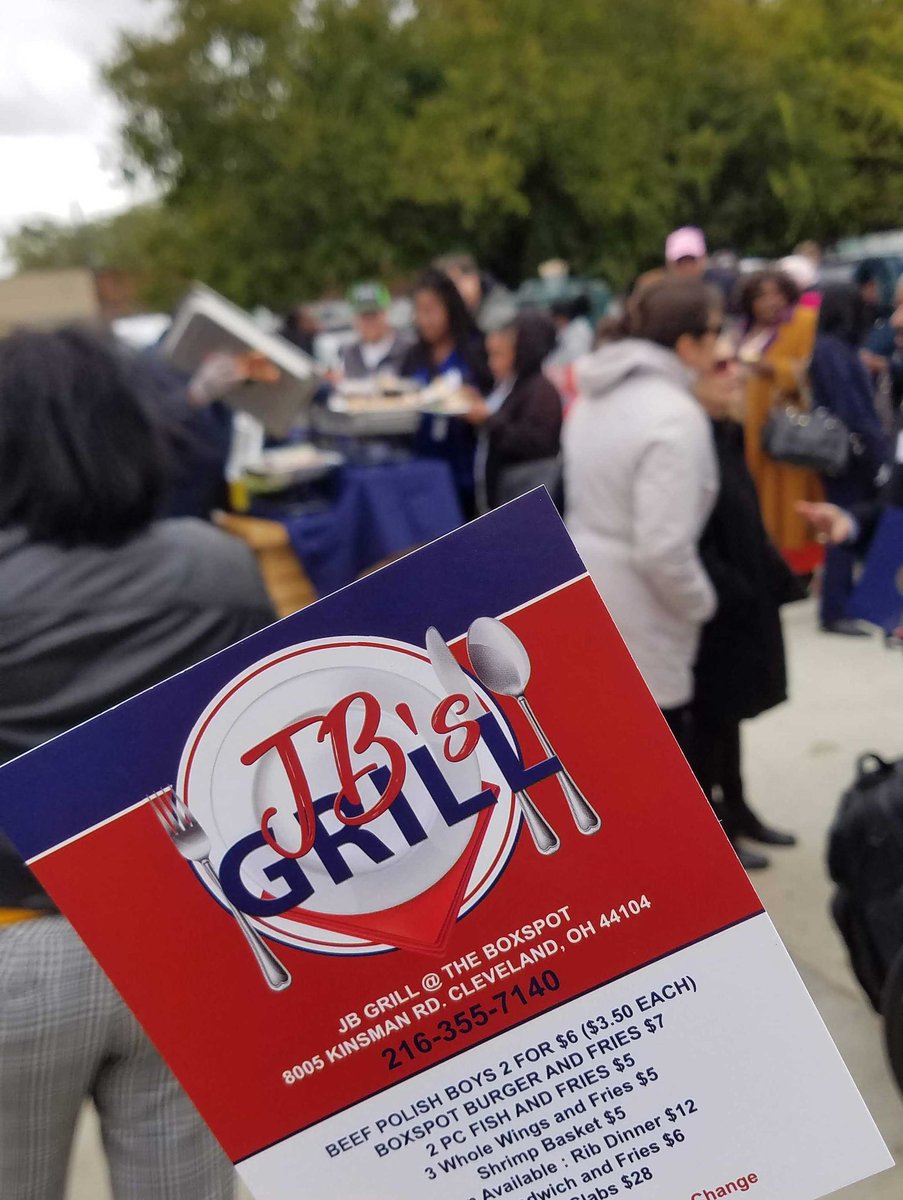 COSEsmallbiz's tweet photo. Congratulations to @CleChainReact finalist JB's Grill for their new location at #boxspot, which celebrated its grand opening today! https://t.co/2vLkaO7KW6