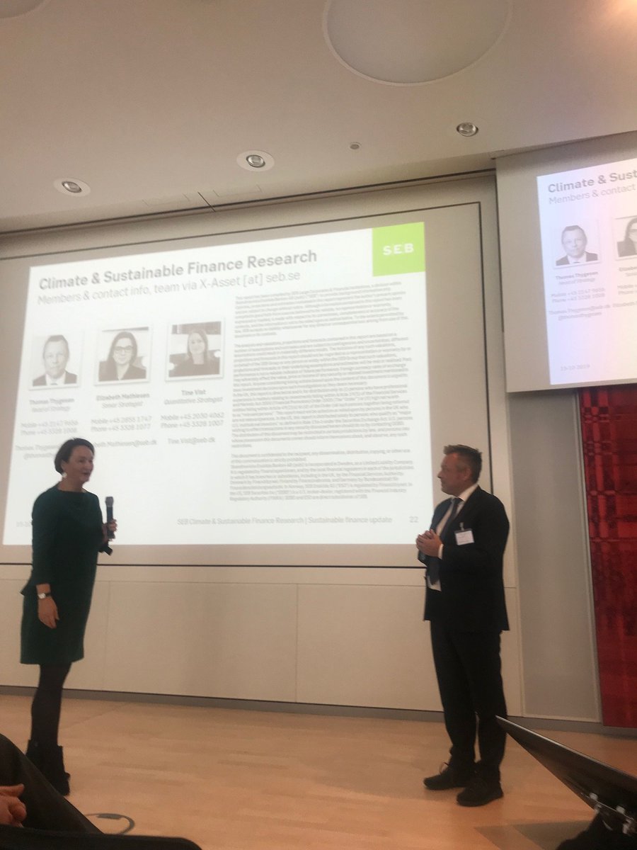 thomasthygesen's tweet photo. I was proud to get to present our sustainable finance 2.0 story to European bank regulators and supervisors today at the ESE seminar at Bundesbank in München today! https://t.co/nmxegXkLj4
