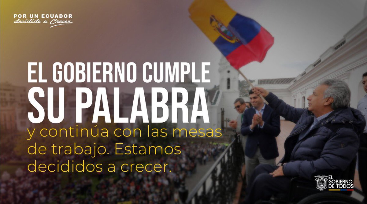 #DiálogoPorLaPaz​ | El desarrollo económico y social de un país empieza por la actitud de su gente. Estar abiertos al diálogo garantiza el progreso nacional, por ello el presidente <a href="/Lenin/">Lenín Moreno</a>​ Moreno ha establecido una política de apertura. ​#LaPazSeRecupera