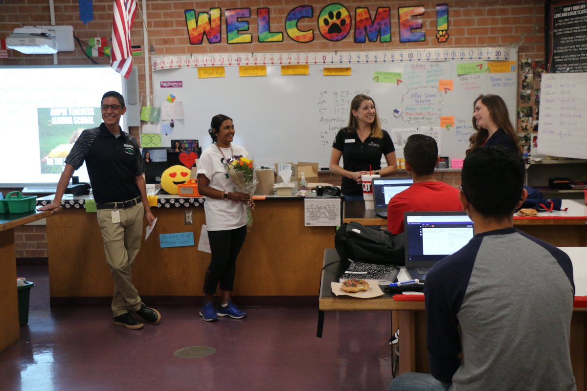 AmphiSchools's tweet photo. In honor of International Credit Union Day, we want to thank @PimaFederal for another surprise! They donated $800 to @Amphipanthers to use for school supplies.  Amphi High was selected because it is home to the 2019 Amphitheater Legendary Teacher. https://t.co/MVjNWbTRhT