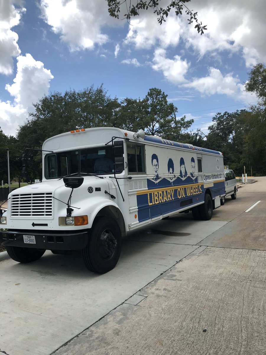 Amy_TPease's tweet image. Have you been to #CFISDMobilelibrary yet?? We will be at 12903 Jones Rd. Saturday, October 19th from 
9:30 - 11:30 
@BangElementary
@BleylCFISD
@CampbellGators
@CookRangers
@CFISDEmmott 
#CFISDMobileLibrary
#CFISDSpirit
@CyFairJoel
@CyFairISD
#cfisdlib