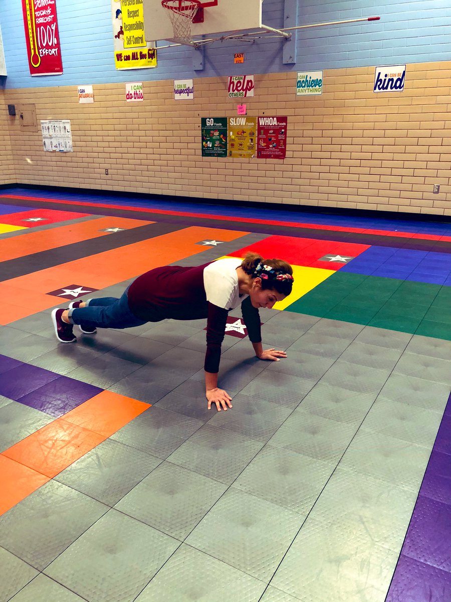 Coach_D_PhysEd's tweet photo. Staff after school workout! Getting our sweat on! #active #aisdmoves https://t.co/1K4WGbJAri