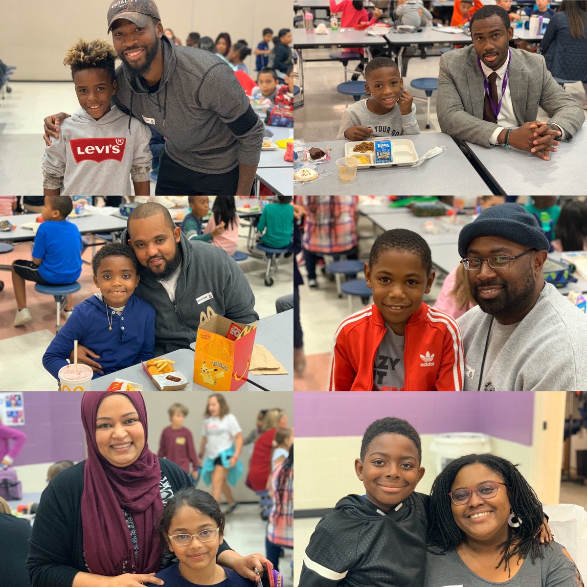 Over 3 Million kids eat lunch in school cafeterias each day! Did you know feeling happy & a sense of connection allows our bodies to digest food easier! Even eating connects to #SEL #SchoolLunchDay #ontheHil #100ParentVisitors #ComeAsYouAre 💛💜 @NorthwestWCPSS #ParentEngagement