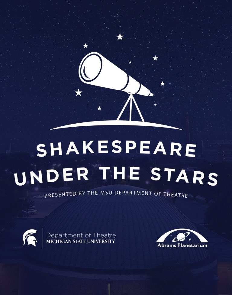 #aegsshoutout to Emily Yates who is speaking at “Shakespeare Under the Stars” at the Abrams Planetarium this Sunday, October 20th at 5:30pm💫 Come learn about astronomy and astrology in Shakespeare’s day, followed by the @MI_StateTheatre staged reading of “The Winter’s Tale”!