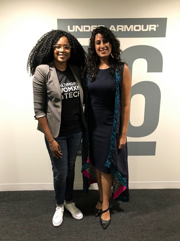 SaleemaVellani's tweet photo. What an amazing experience yesterday at #Baltimore #WomeninTech. Got to meet a lot of incredible women and discuss stories about overcoming obstacles and climbing the ladder in their careers, whilst combating gender inequality. ♀️♂️

Thanks to the amazing ladies 👭
#BWIT https://t.co/rPYKwqf1ND