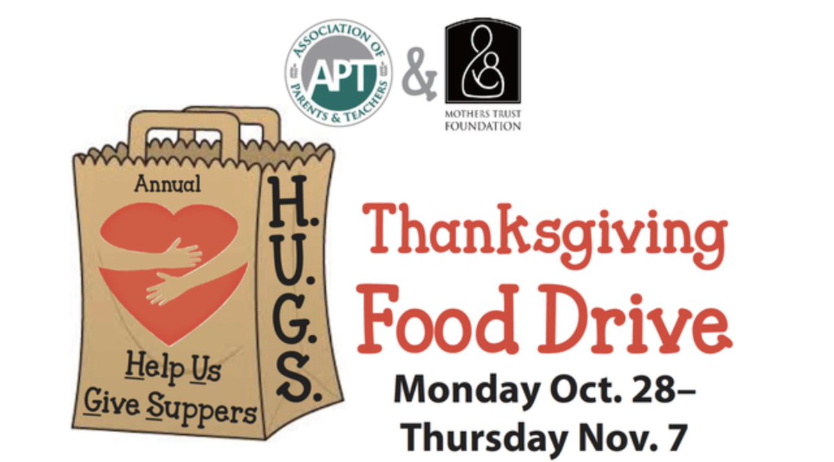 Learn more about the upcoming H.U.G.S. Thanksgiving Food Drive at sheridanapt.weebly.com.