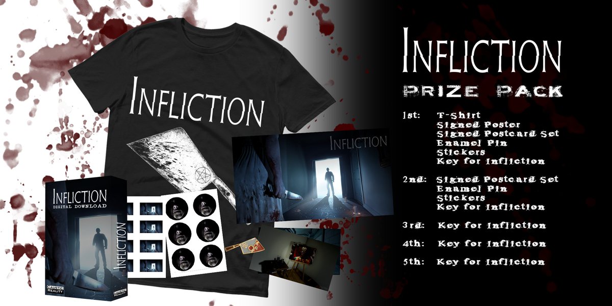 CausticReality's tweet image. Infliction is 1 year old today! In celebration of this date I’m giving away Infliction stuff.

To be in the running simply follow me and re-tweet this post. On Halloween (31st Oct) I’ll draw a winner.

Thanks for this amazing first year and good luck!