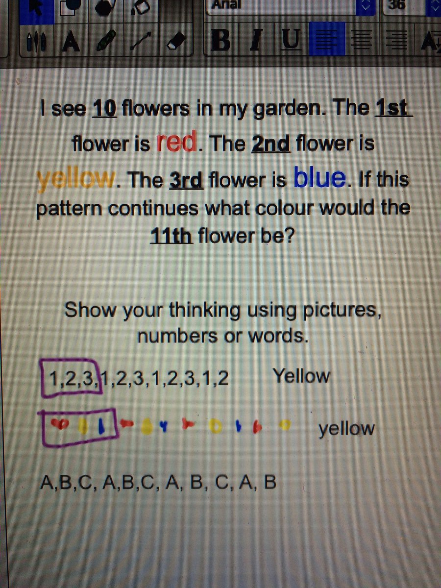 mrsbowesteaches's tweet photo. Today we did our first “Think it Through” math journal question. We discussed the problem, underlined and coloured key words then got to work trying to solve it. We then reconvened at the carpet to discuss our strategies and answers. #3partmath #thinkitthrough #problemsolving https://t.co/isWbg1cmQm