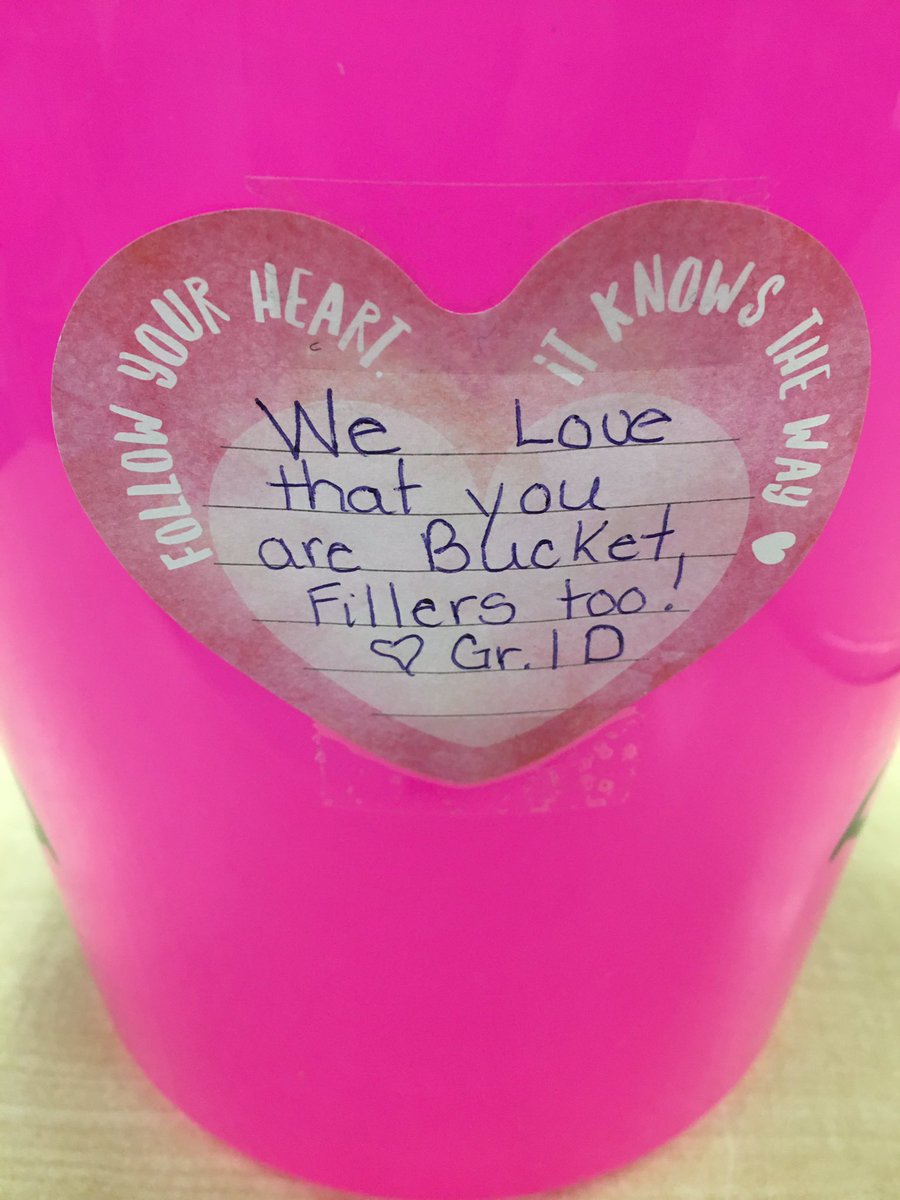 1D filled our bucket today.  This will help remind us to fill others’ buckets.  @MsAwender @GlenwoodGriffin @gr1DAgostini #caring #makesomeonehappy #ibpypcandidacy