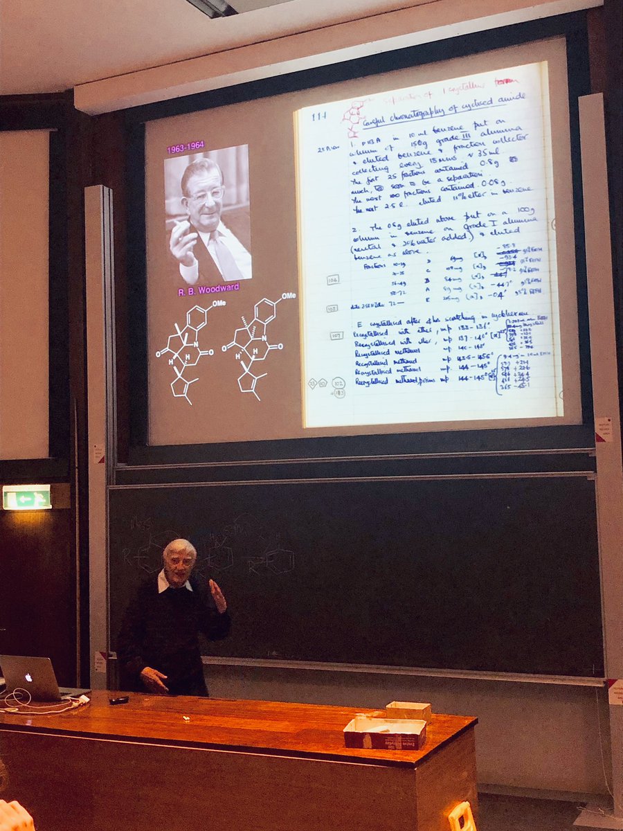 It was such a honour to hear about Dr. Ian Fleming’s career today! Once in a life time experience to be taught the Fleming-Tamao Oxidation reaction from the man himself 👨🏻‍🔬 <a href="/westernuchem/">Chemistry at Western</a> <a href="/BristolChem/">Bristol Chemistry</a> <a href="/MitacsCanada/">Mitacs</a>
