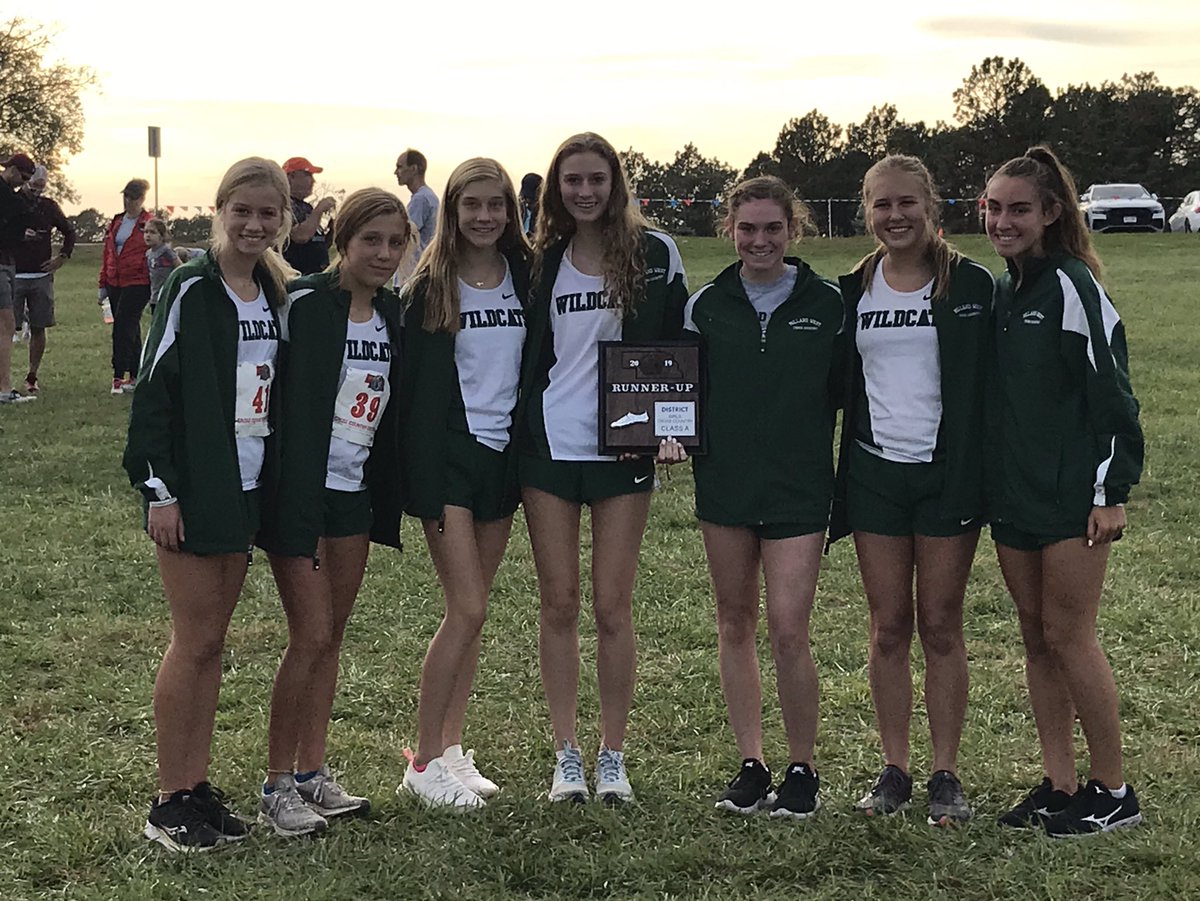 MWXC Girls Place 2nd at The A4 District Qualifying for State. Congratulations!