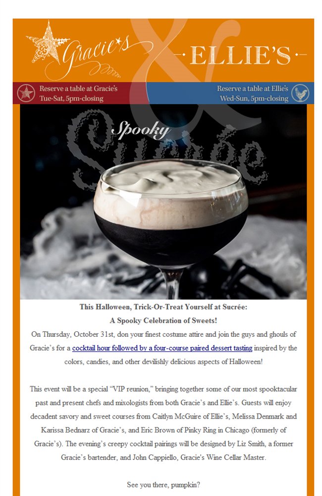 This Halloween, Trick-Or-Treat Yourself at Sucr�e: A Spooky Celebration of Sweets! bit.ly/35FGvDN