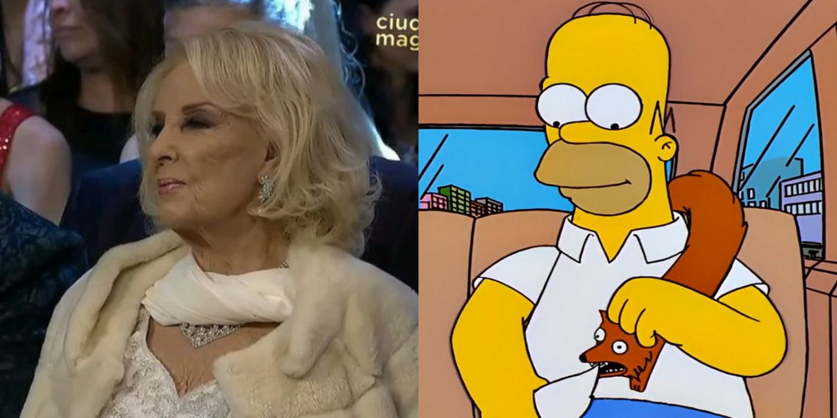 matiastorino1's tweet photo. Los Simpson predijeron el look de Mirtha
#MartinFierrodelaModa #MFModa2019 https://t.co/wfR29HSp95