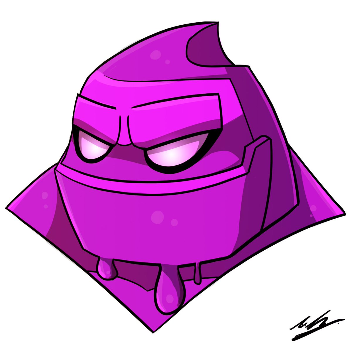 AdamClowery's tweet photo. Quick Elixir Golem head drawing. 🎨 #ClashRoyale #ElixirGolem #Artwork #Drawing #cintiq https://t.co/B2lakdeeUv