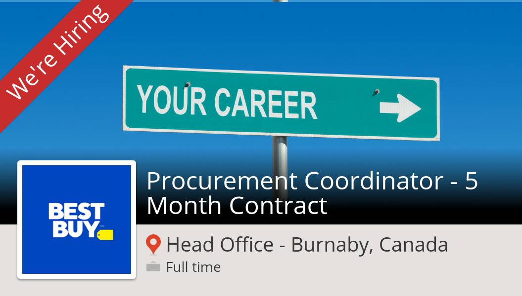 lildevlin06's tweet photo. Check out this #job: #Procurement Coordinator - 5 Month #Contract at #BestBuyCanada in #HeadOfficeBurnaby https://t.co/84nWDAukCD #belonghere #beyouhere https://t.co/y65WqQILUf