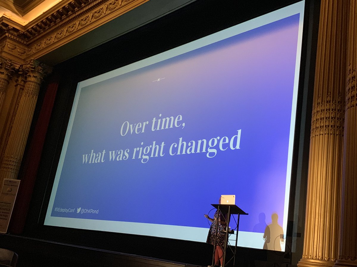 mary_grace's tweet photo. And then change hit again. @OhKPond’s spouse came out as trans, family didn’t understand, and Kate again did what she needed to do for her: therapy. Navigating personal change is incredibly difficult, but recognizing that what you need is unique is a starting place. #REdeployConf https://t.co/qHkFqZGIul
