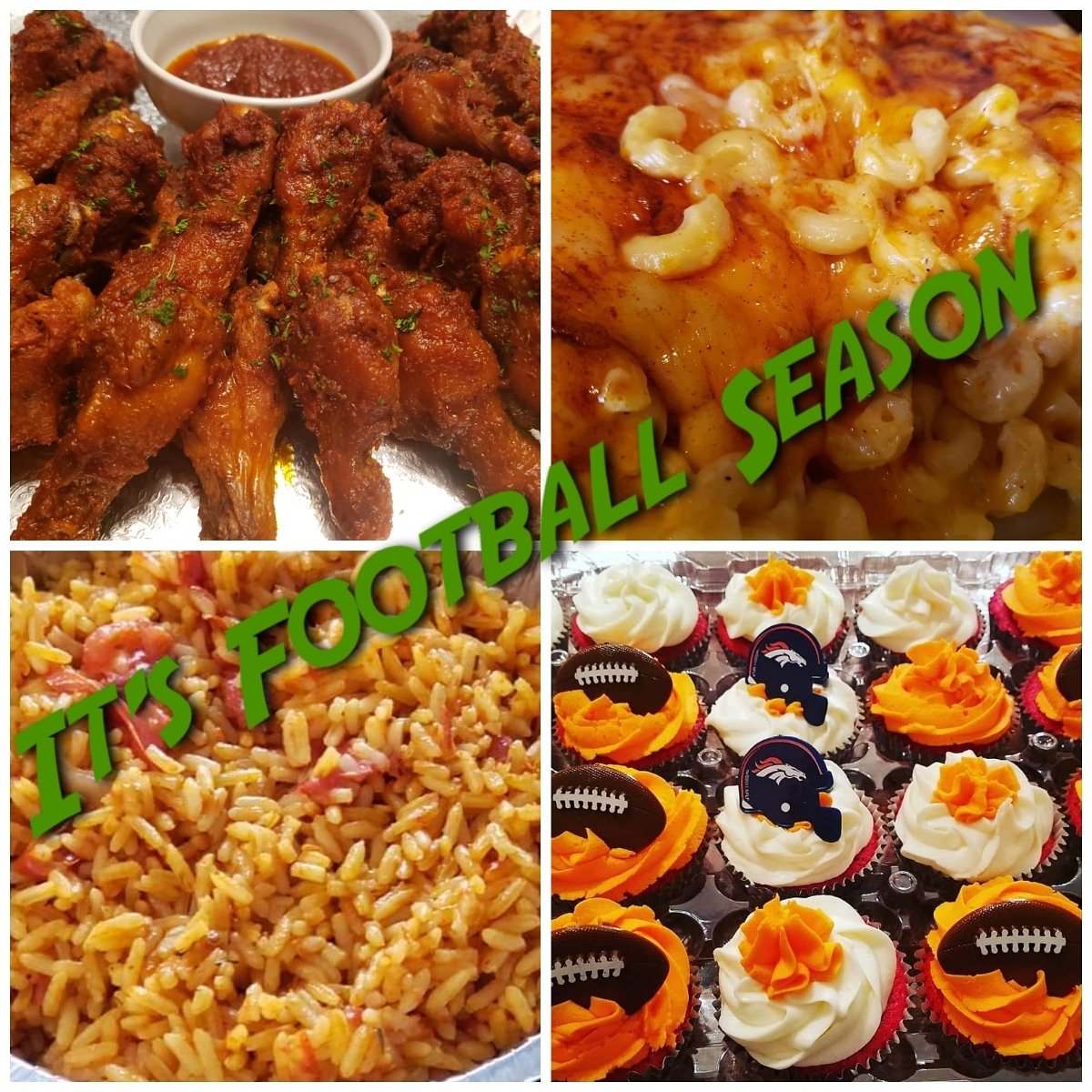9jaKitchen's tweet photo. Football Sunday's???  We got you!!! #YoursTruly #RedVelvetRecipes #PhoenixCaterer #NaijaSoulKitchen https://t.co/76DD2WzZJi https://t.co/uSFj80KmZ9