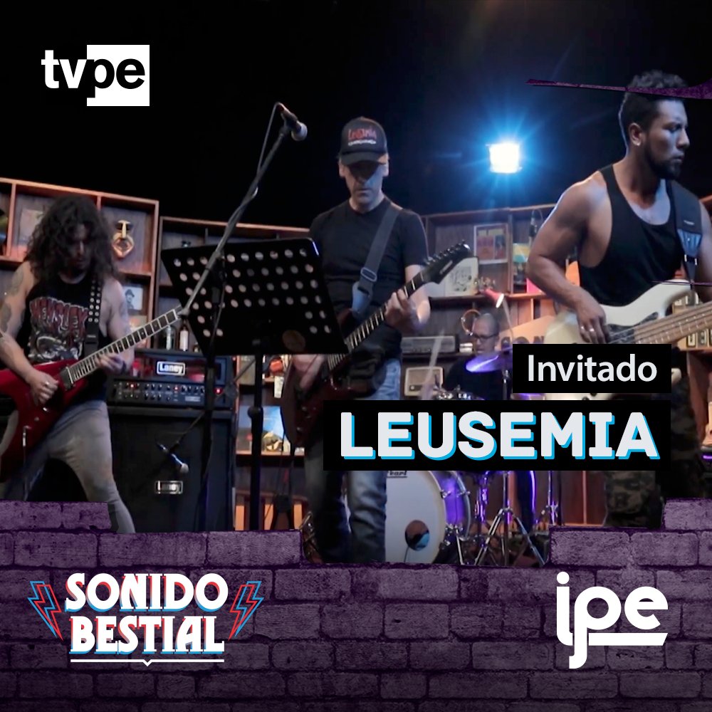 tvperupe's tweet photo. Seguimos con el buen rock hecho en Perú con la presentación de @Leusemia en #SonidoBestial.🤘🇵🇪
No te pierdas el programa a las 11 p.m.
#SomosTodos https://t.co/Oxjeimw05Y
