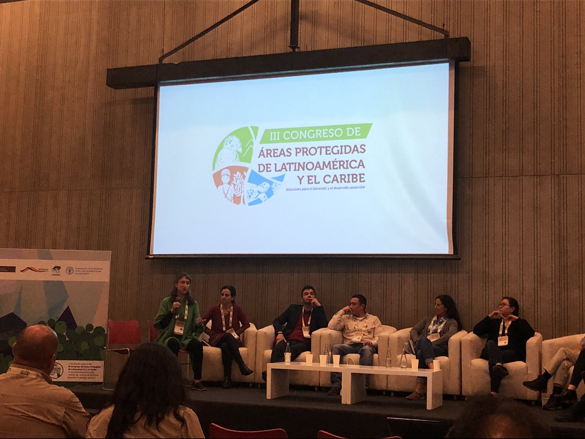 dillovaldes's tweet image. Paola Mejia de @FoundOfSuccess dando su opinión sobre #gestionefectiva y #manejoadaptativo en los sistemas de áreas protegidas. #IIICapLac en Lima: “para que se unan los pasos del sistema se deben unir las personas”
