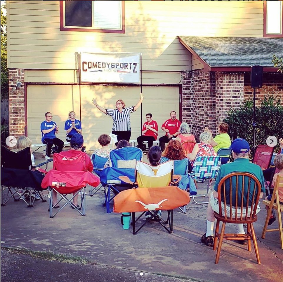 CSzWorldwide's tweet photo. We could all use a night out, but Daira in Austin went ALL out for her night out by hiring @CSzAustin for National Night Out in the Anderson Mill neighborhood! Thanks, Daria!

#CSzWorldwide #CSzWw #ComedySportz #CSz #CSzAustin #Austin #TX #NightOut #GirlsNightOut #GuysNightOut https://t.co/aow3evQzyS