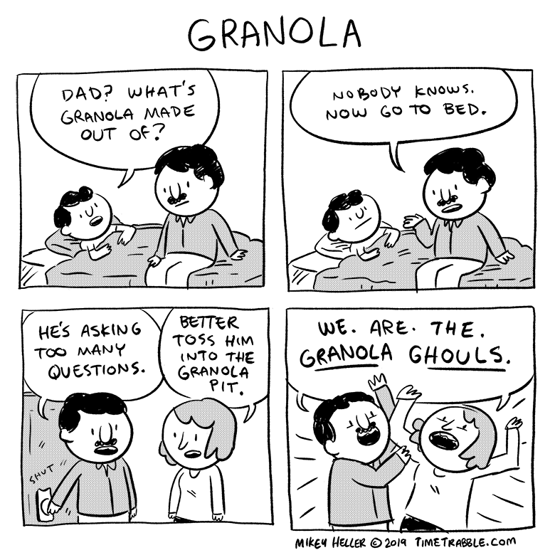 i drew a comic about granola 