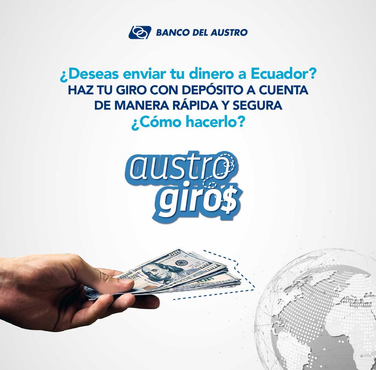 Banco Del Austro Twitterissa Con Austrogiros Del Bancodelaustro Recibes El Dinero Del Exterior El Mismo Dia Y Lo Retiras En Cualquiera De Nuestros Cajeros A Nivel Nacional Conoce Mas En