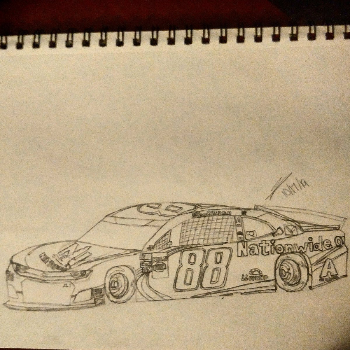 CFlag_Creations's tweet photo. Here is @ksykes_designs @AlexBowman88 @nationwide88 Camaro. I should have another drawing tonight. Enjoy! Ps if you dislike my art dont follow me its just that simple.#88nation #nationwide88 #nationwide #alexbowman #nascarart #nascarracing #nascar #racing #racingart #chevy https://t.co/F6VZx8YhLT