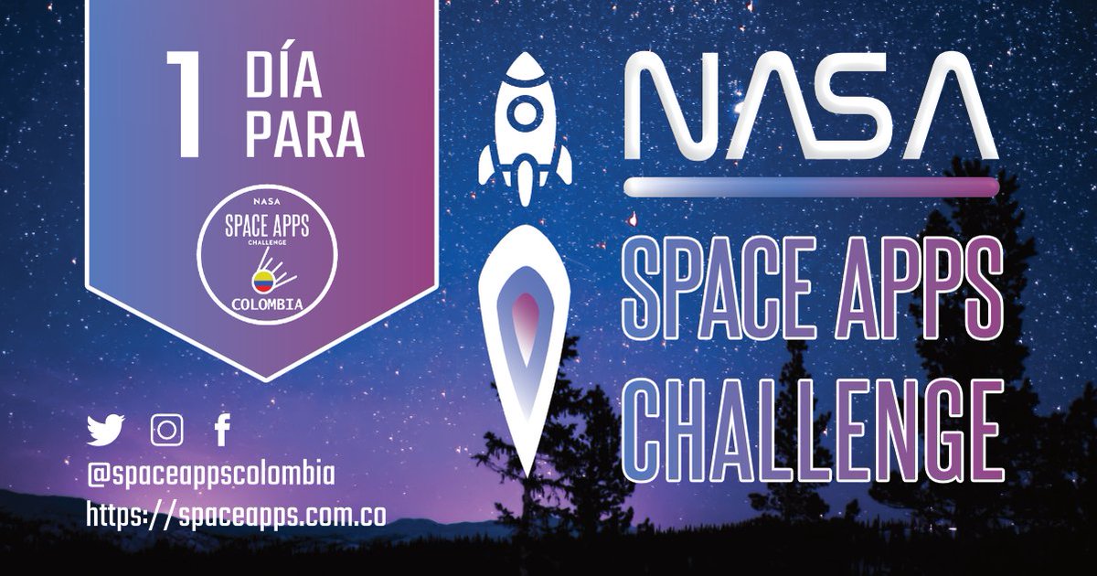 Spaceappscol's tweet photo. 😃‼️Solo un día‼️👨‍🚀🚀
¡Prepárate! porque en contadas horas dará inicio la hackatón más grande del mundo.

👉Te esperamos mañana a las 5:00pm en la Universidad UNAD, Calle 14 #28-45 ubicada junto al centro comercial Bombona.

#SpaceApps #SpaceAppsPasto #Challenge #Hackathon #Pasto https://t.co/lKfufyg41a