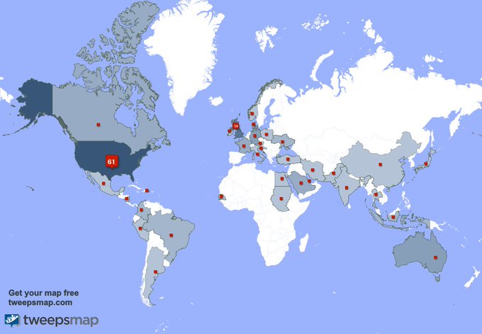 My followers live in USA (62%), UK.(14%)... Get your free map: https://t.co/cQk1Fdzs3I https://t.co/<a href="/tag/saynotowhiteboys"class="tags"><span>#saynotowhiteboys</span></a><a href="/tag/bnwo"class="tags"><span>#bnwo</span></a><a href="/tag/saynotowhiteboys2020"class="tags"><span>#saynotowhiteboys2020</span></a>