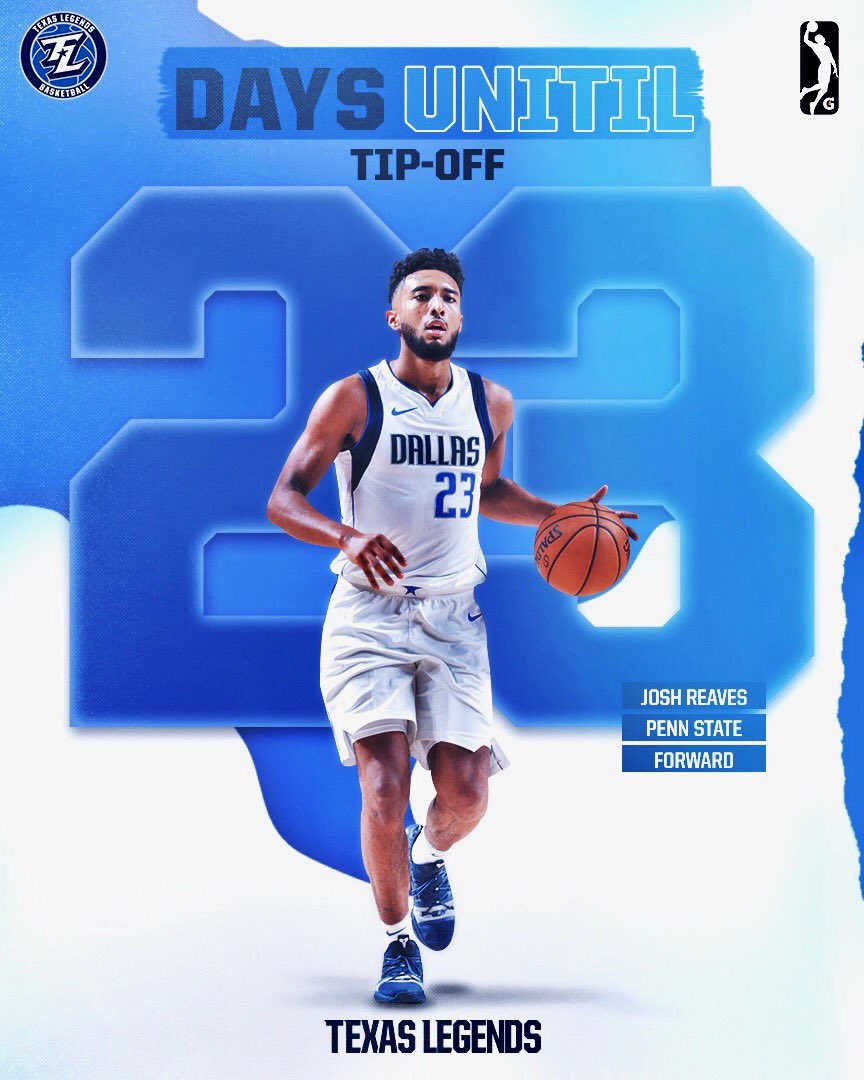 TexasLegends's tweet photo. .@jreaves23 days til the home opener! #️⃣2️⃣3️⃣ https://t.co/BsAm0kvsYl