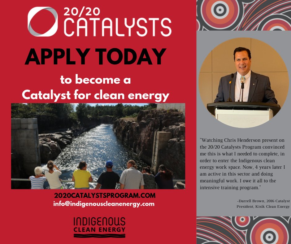 #Endlesspossibilities once you complete the 20/20 Catalysts Program! To learn more about 20/20 Catalysts Program and Indigenous Clean Energy, click here: ow.ly/2Vem50wO8AY @kisikdarrell @IndigClnEnergy