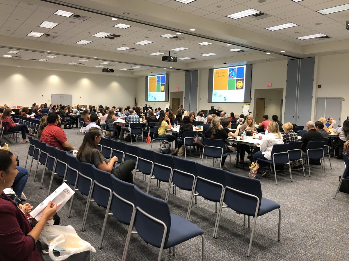 Getting started at our fall mini-conference, “Models to Grow On.” Over 200 Ventura County educators are coming together to improve mathematics teaching and learning!
