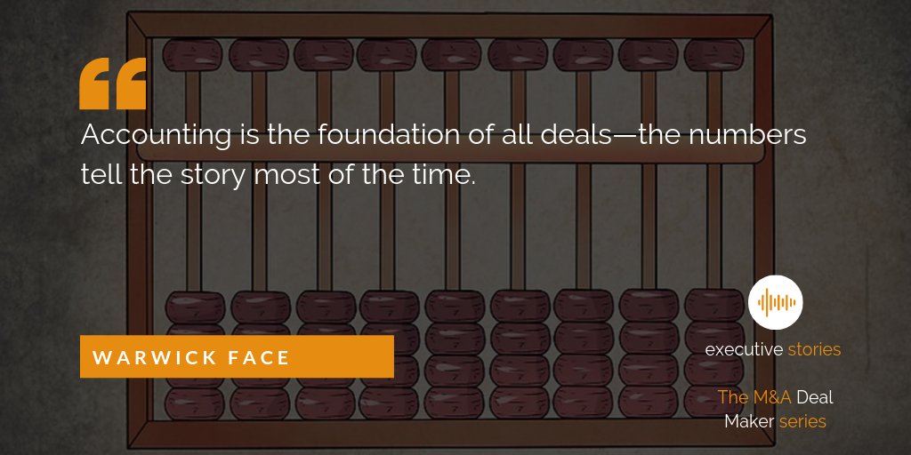 Episode 2 of the Executive Stories podcast is available now! With huge thanks to Warwick Face for sharing his insights from the accounting side of M&amp;A and Deal Making - this episode takes a slightly different perspective. 

Listen now via the link: bit.ly/32op6xr