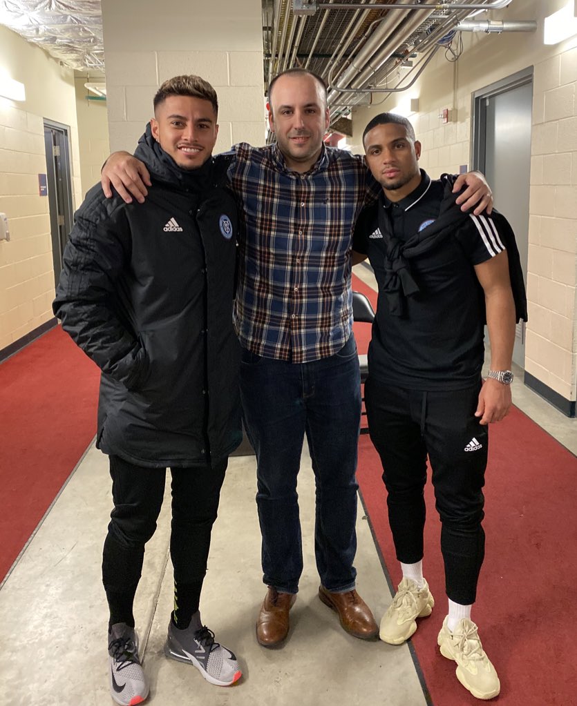 Who has the better left foot? <a href="/MatarritaRonald/">Ronald Matarrita</a> , <a href="/isitj29/">Ismael Tajouri-Shradi</a> or me? 🤔 Definitely not me! 🤣 
#TeamVOS #MLS #NYCFC