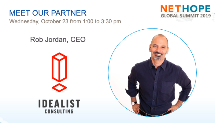 SFDOPartners's tweet photo. .#NHSummit19: Do you have questions on how https://t.co/C1UYyPbVlu helps the humanitarian world?
Meet Rob Jordan, CEO of @IdealistConsult who shared why https://t.co/C1UYyPbVlu is the best solution: https://t.co/78sJCCHjVj
@NetHope_org #VisionActionHope #collectiveimpact https://t.co/2PcLom47Ni