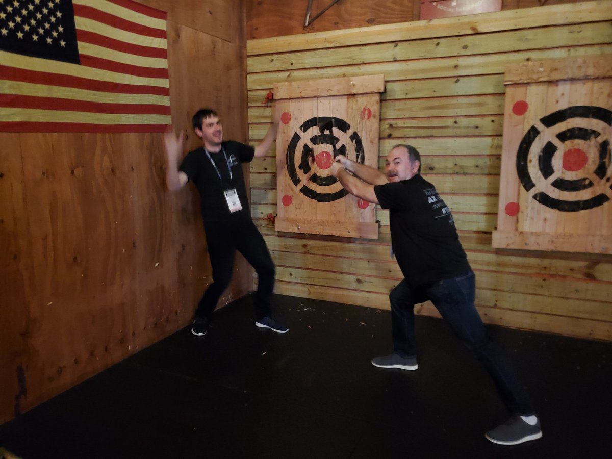 MikhailRoytman's tweet photo. The AX and AXEs party running wild this evening ...
#AXUGSummit @EllipseSolution https://t.co/k3jAG0GjUS