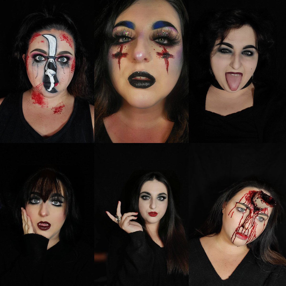 spookylilglitz's tweet photo. Which look has been your favorite so far??? I didn't include Freddy so my mom could follow me again

#31daysofhalloween https://t.co/ZiwDHWUjR1