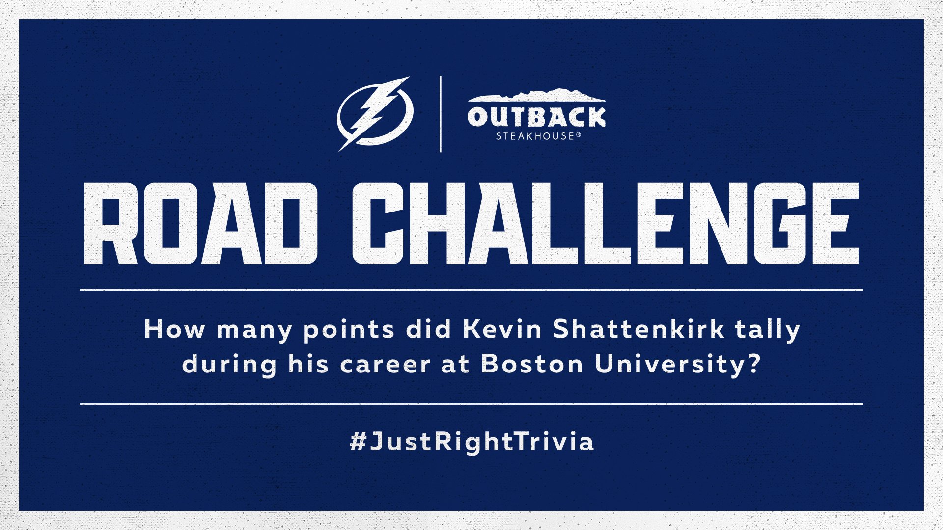 Tampa Bay Lightning on Twitter "Answer tonight's JustRightTrivia and