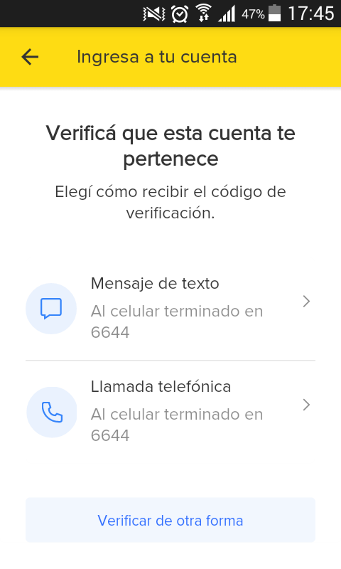 LasTilitas's tweet photo. @ML_Ayuda Esta es la pantalla que no funciona y no puedo hacer absolutamente nada. No tengo manera de entrar a mi cuenta. No cambie de linea ni de equipo, es el mismo, solo desinstale y volvi a instalar https://t.co/S6LQFUb6BP