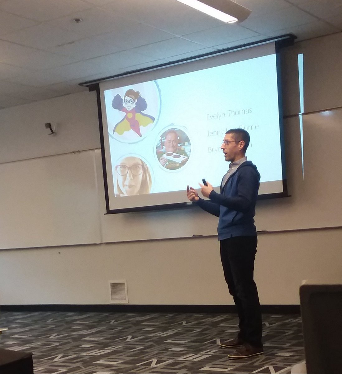 Game Accessibility 101: Abilities are not binary, and they can be permanent, temporary, or situational. Thank you 
<a href="/tomlorusso/">tom lorusso</a> for coming to campus today to share best practices in game inclusion and accessibility. Great content! #a11y #accessibility