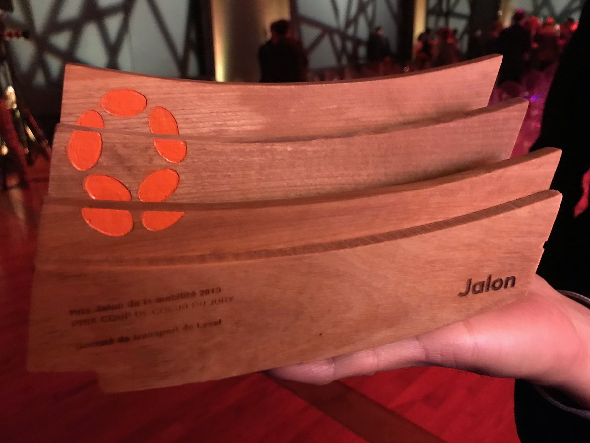 Wow. Recevoir un prix coup de cœur pour toutes nos années d’#innovation, ça fait vraiment très plaisir! 💙 Merci au jury des prix <a href="/JalonMTL/">Jalon</a> 🙏

#mobilité #JalonMTL