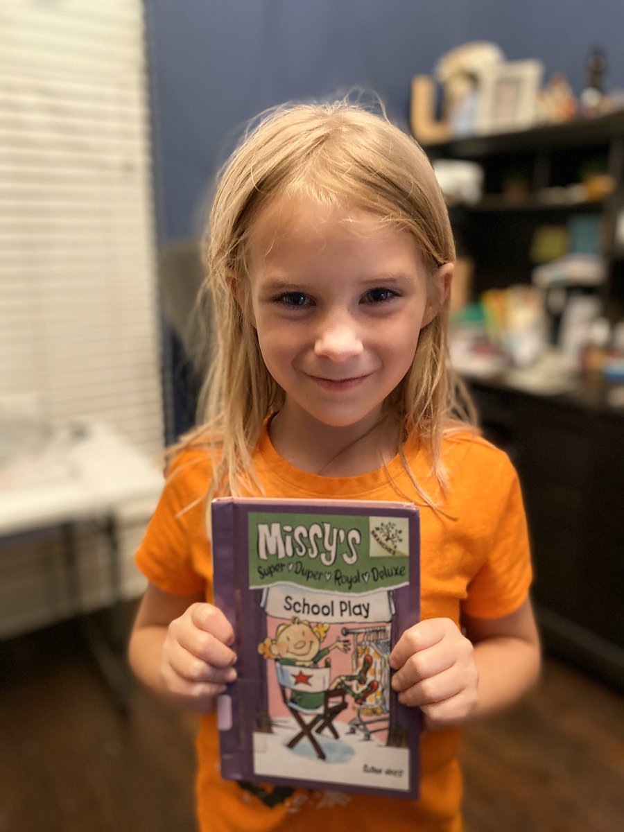 upchurch1st's tweet photo. @susan_nees Mary has loved the Missy books! We love Missy’s personality and outspoken demeanor. Thank you for writing such a fun book that this second grader loves. #phillipsreads #ourphillipsstory https://t.co/c1bvJD3sbJ