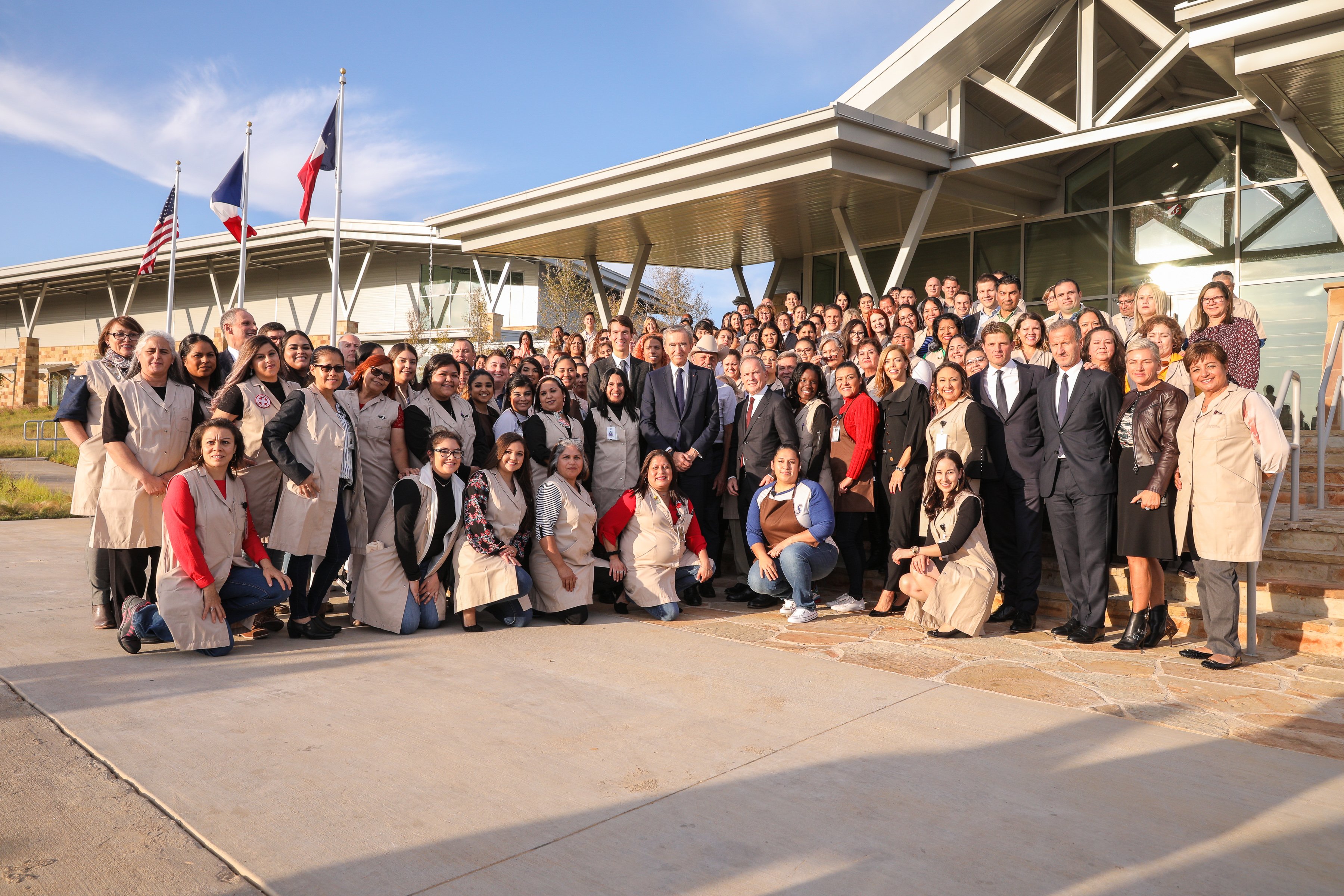 LVMH on X: The LVMH Group celebrates the inauguration of the Louis Vuitton  Rochambeau Ranch leather goods workshop in Texas, in presence of United  States President Donald J. Trump, LVMH Chairman &
