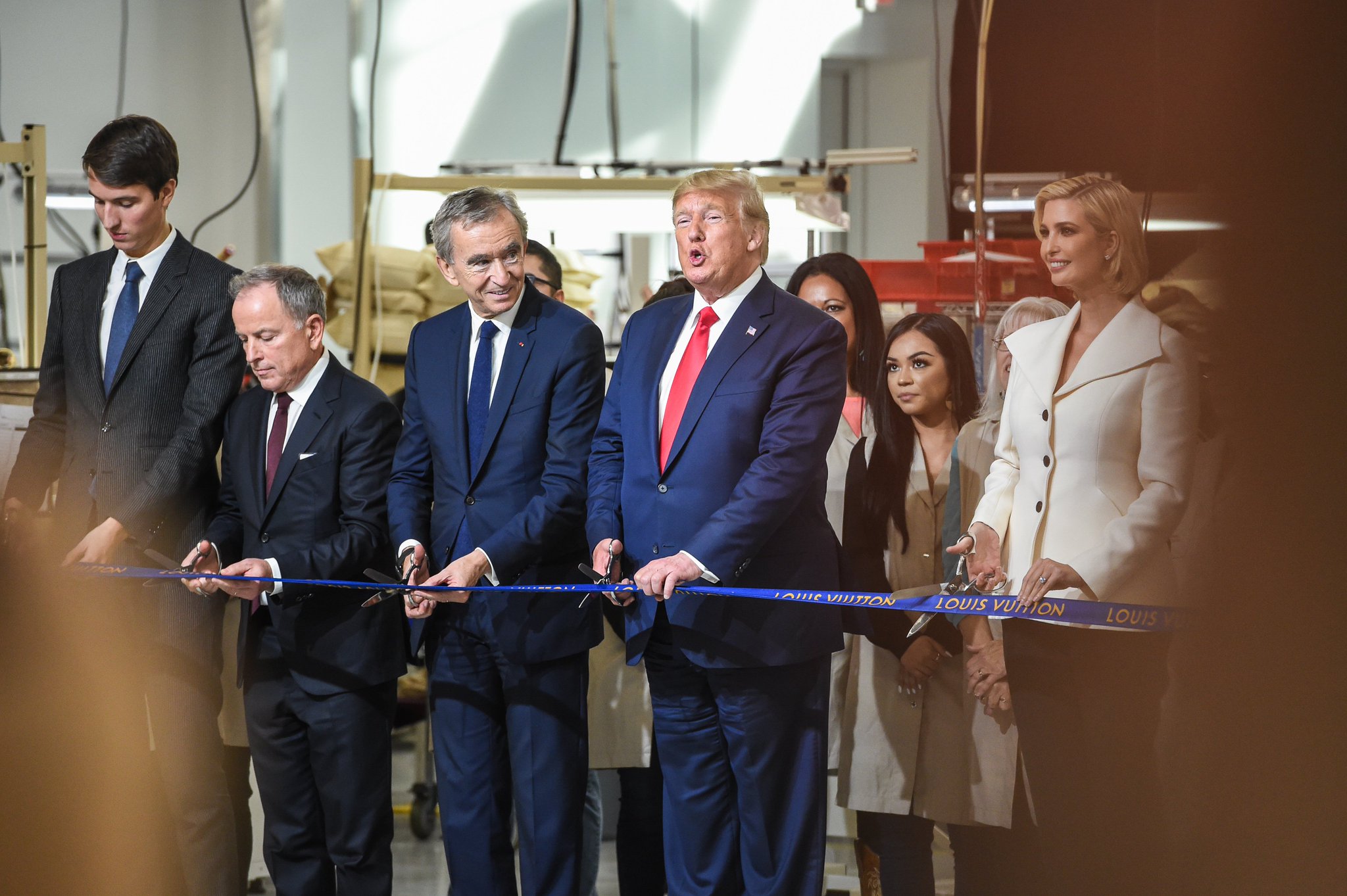 LVMH on X: The LVMH Group celebrates the inauguration of the Louis Vuitton  Rochambeau Ranch leather goods workshop in Texas, in presence of United  States President Donald J. Trump, LVMH Chairman &