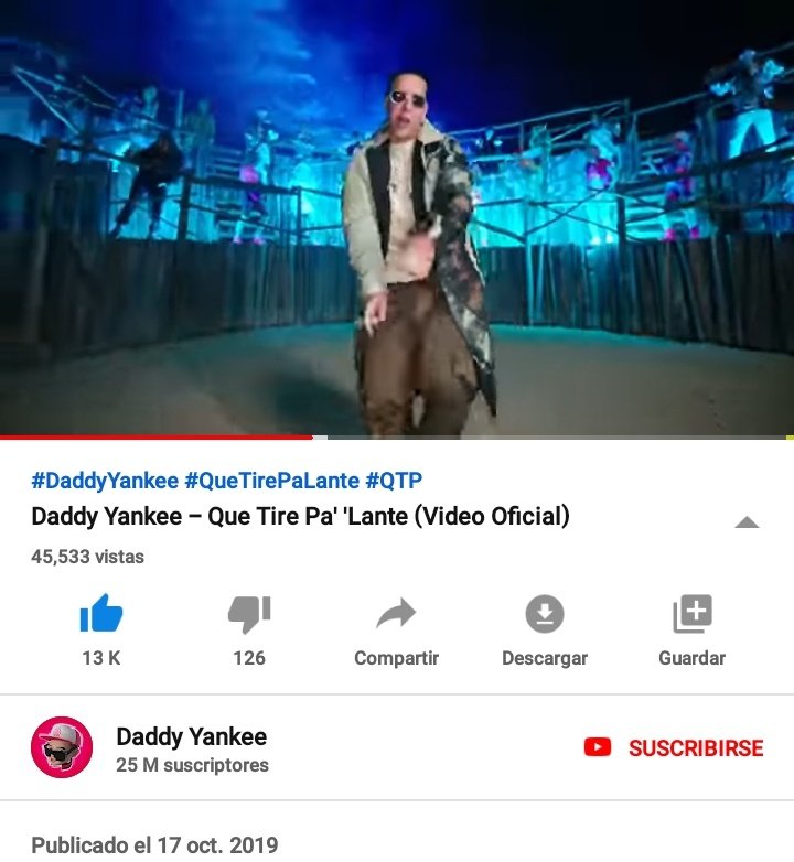 Daddy Yankee 💧🕐☀️ on Twitter: "Daddy Yankee - Que Tire Pa' 'Lante  (Official Video) https://t.co/uXzuifMKRE via @YouTubemusic 🔥" / Twitter