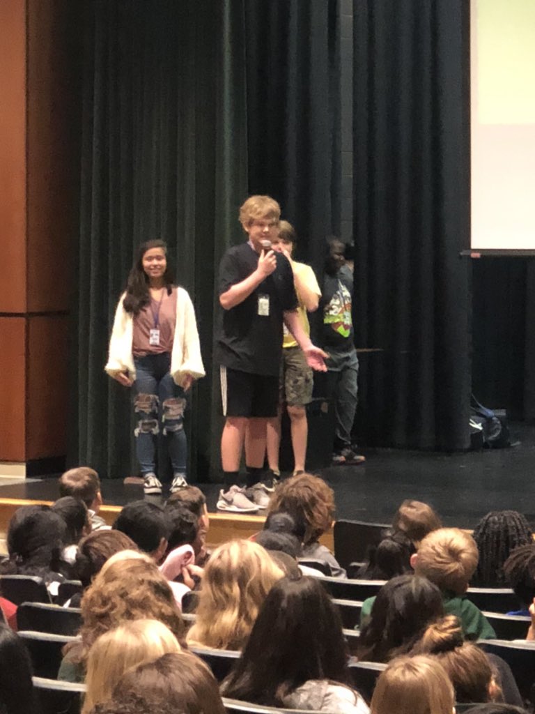 _twest_3's tweet photo. What a day at MGM! 7th graders leading our Town Hall and honoring their peers for exemplifying great HOS. Then we had a group training in frog dissection so they can be the leaders for their peers tomorrow! #ELeducation
#getoutoftheirway #studentled #wearecrew #mgmgators https://t.co/PDz41CakMv