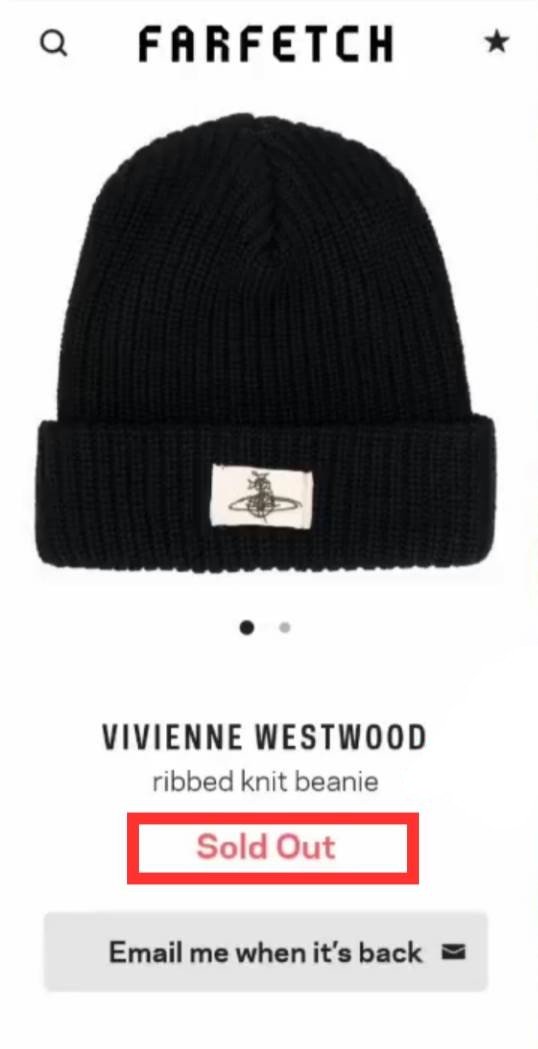 vivienne westwood ribbed knit beanie