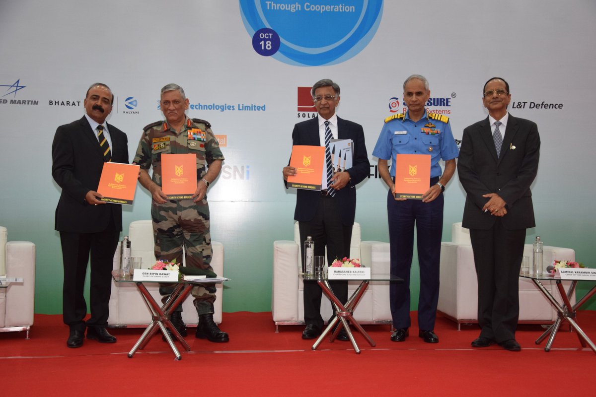 ccoi_1947's tweet photo. #CCIEvents 4th Defence Attaches' Conclave organised by @BharatShaktiBSI attended by #Army Chief General #BipinRawat, #Navy Chief Admiral #KarambirSingh @nitingokhale ,Mr Babasaheb Kalyani &amp; other eminent dignitaries #DAsConclave #BharatForgeLtd @neelanjana01   @adgpi @indiannavy https://t.co/zH4neX7OMA